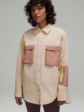 Lululemon Grid Fleece Hiking Overshirt, NEW!